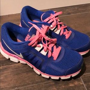 Blue Nike Dual Fusion Tennis shoes